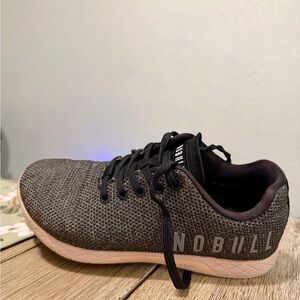 NOBULL Charcoal and Blush Trainers